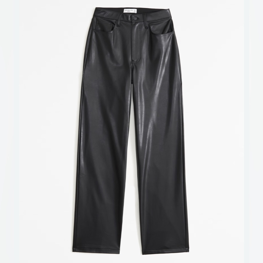 Abercrombie & Fitch leather pants high rise